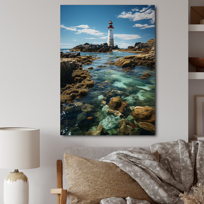 Photo sur toile, "Phares d'Acampo" par The Cliff, H 32 po x l 16 po x P 1 po, Toile tendue