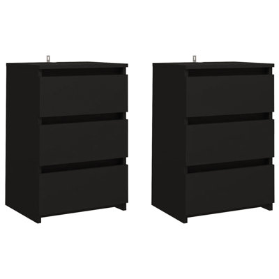 Ikeny 40cm W Manufactured Wood Bedside Table