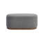 Banc de rangement à plateau relevable Mid-Century avec siège rembourré en mousse - Revêtement en velours côtelé gris, capacité de poids de 300 lb, aucun assemblage requis