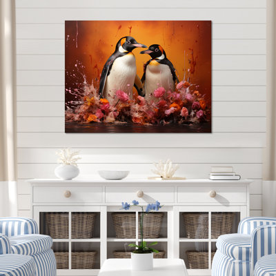 Flower Couple Penguins World