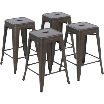 Tillar Counter Stool with Metal Frame