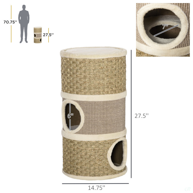 Cat Hideaway, Cat Condo, Kaki / Brun