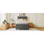 Lit plateforme tapissier simple avec lit gigogne et 3 tiroirs, tissu en lin-11610585