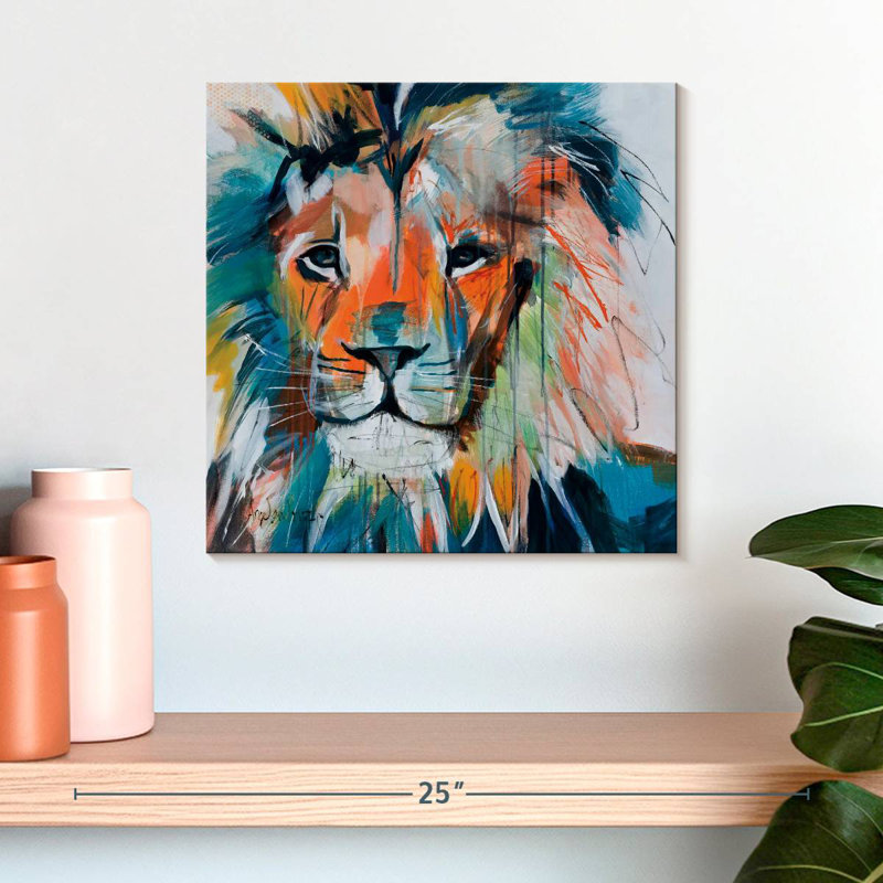 Crowle Do You Want My Lions Share, 16" H x 16" W