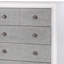 Commode moderne rustique gris et blanc vieilli