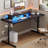 Bueche Metal Base Computer Desk-538951966