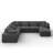 Bouley Modular U-shaped Upholstered Cloud Sectional Sofa Gray-979200631