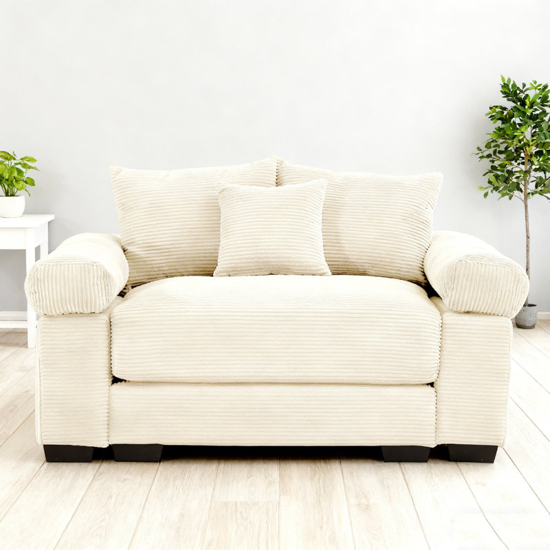 Canapé modulaire surdimensionné 54,3 po Cloud, Crème