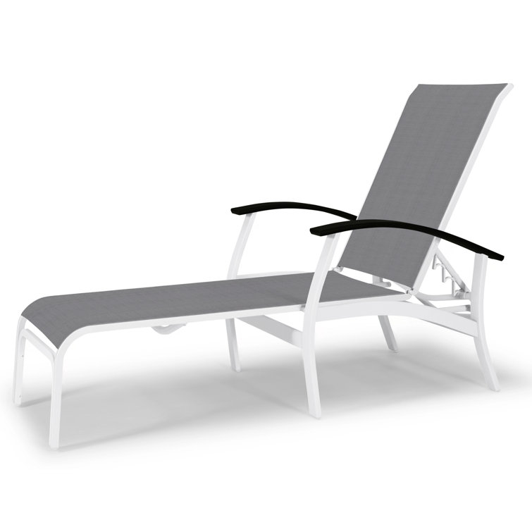 Askar Outdoor Rust-Resistant Metal Chaise Lounge