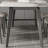 Rectangular modern simple dining table and chair-105899053