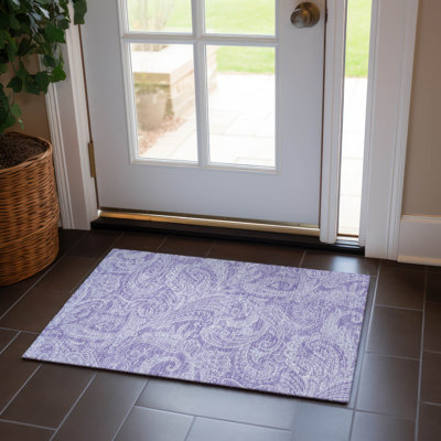 Tapis intérieur / extérieur Cresley avec envers antidérapant