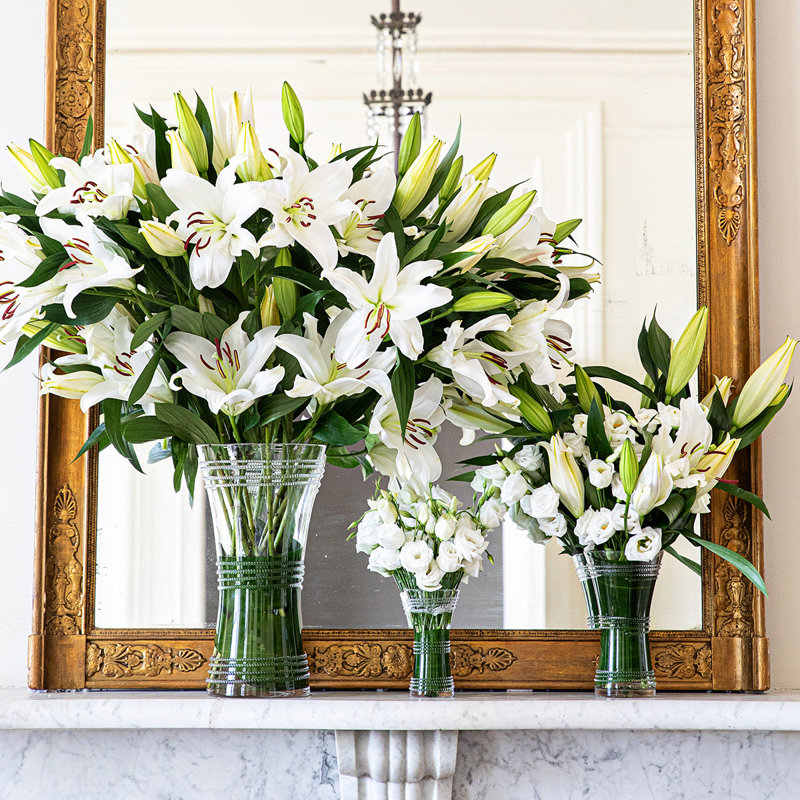 Ella Corset Vase, 13.5" H x 7" W x 7" D
