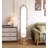 Mid-Century Solid Ash Wood Rotatable Full Length Mirror With Integrated Coat Rack-129862394