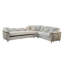 Canapé modulaire réversible de style contemporain ARGO avec structure en bois et base en acier inoxydable beige-1541730873