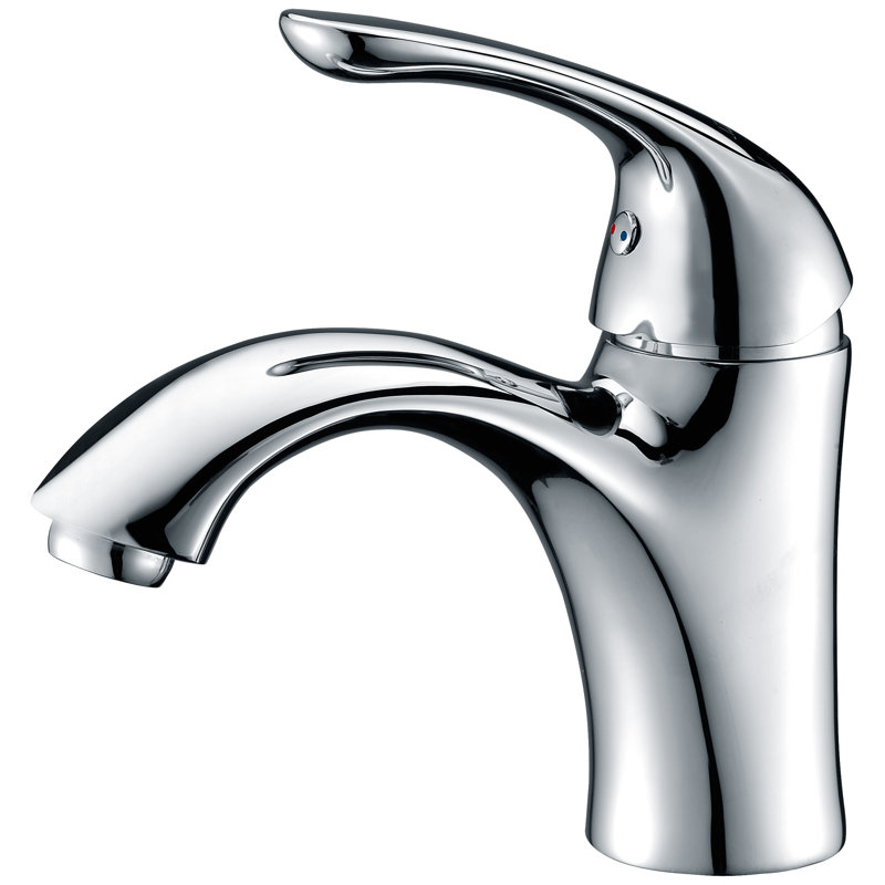Clavier Single-Hole Single-handle Bathroom Faucet with Drain Assembly, Polished Chrome