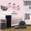 Ensemble de literie pour lit de bébé 5 pièces Girly
