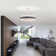 Kauman 27 Inch Towtone Rattan Ceiling Fan 6 Light With Remote