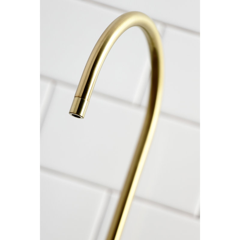 Nustudio Single Handle Cold Water Dispenser, Satin Brass