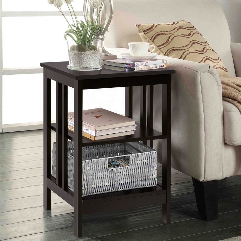 Navya End Table, Brown