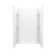 48" W x 77" H Frameless Rectangle Sliding Shower Kit with Towel Bar and Base Included