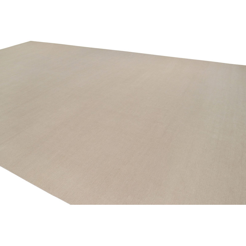 Textural Handmade Kilim Wool Area Rug, Rectangle 10' x 17'