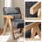 Donohoe Mid-Century Modern Accent Chair With Curved Wood Arms Set Of 2-212245913