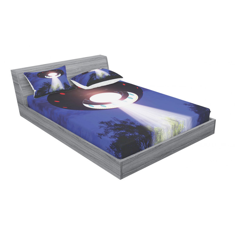 Microfiber Sheet Set, Queen Sheet Set with Fitted Sheet