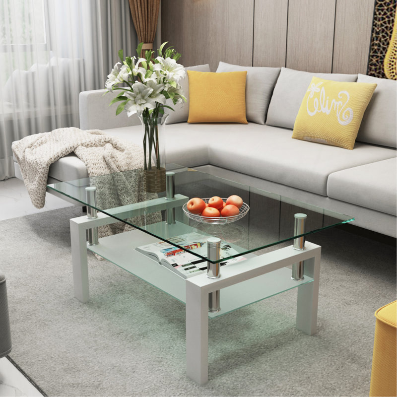 Table basse blanche