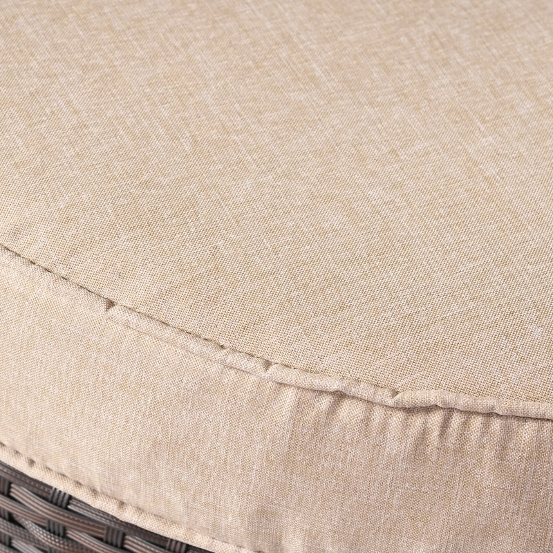 Repose-pieds avec coussin, Beige