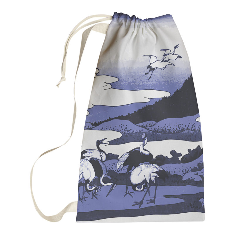 Sac à linge japonais, Grand (H 76,5 po x l 29,5 po x 1,5 po), Bleu