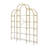 Modern Display Shelf Curved Top 5-Tier Bookshelf Open Storage Organizer X-Bar Frame Spacious Bookcase