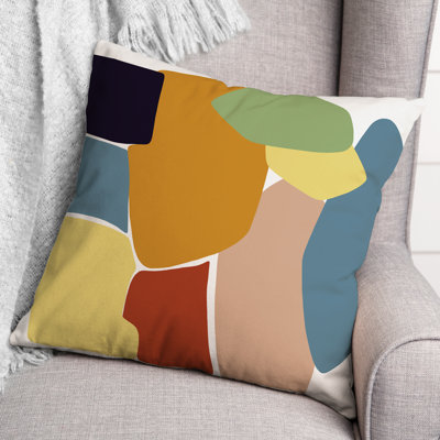 Abstract Outdoor Reversible Throw Pillow