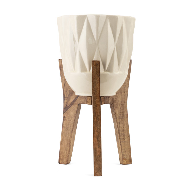 Ensemble de pots à fleurs en céramique 3 pièces Casondra