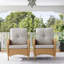 Chaise longue d'extérieur en osier / rotin avec coussin Bickleton-88549458-88549453