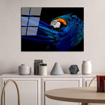 Élégante peinture décorative en verre trempé de 19,7 po x 27,6 po | 100% verre trempé, épaisseur: 0,16 pouce | Parfait pour la décoration intérieure, le salon et le bureau | Superbe œuvre d'art avec une esthétique moderne