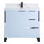 Meuble-lavabo sur pied simple 36 po avec plateau en pierre Gesel-251428783-251428772-204573107
