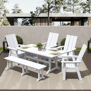 Aleera Rectangular 6 - Person 71" Long Dining Set