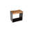 Iron Frame Stool, Natural