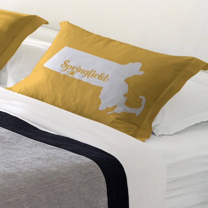 Springfield Polyester Sham Set, Standard/Twin, Polyester, Gray