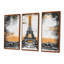 Tour Eiffel en or monochrome - ensemble de reproductions d'art mural Paris-674213771-674213773