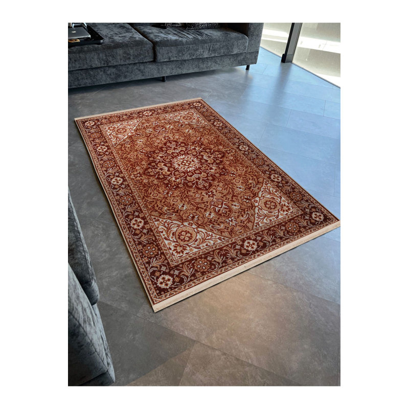 Tapis décoratif lavable à la machine, Rectangle 3 pi 11 po x 5 pi 11 po