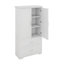 Grande armoire de rangement pour salle de bain avec tablette réglable, deux portes et tiroirs