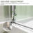 34" - 35 3/8" W x 72" H Bi-Fold Frameless Shower Door with 1/4" (6mm) Clear Tempered Glass-108979090