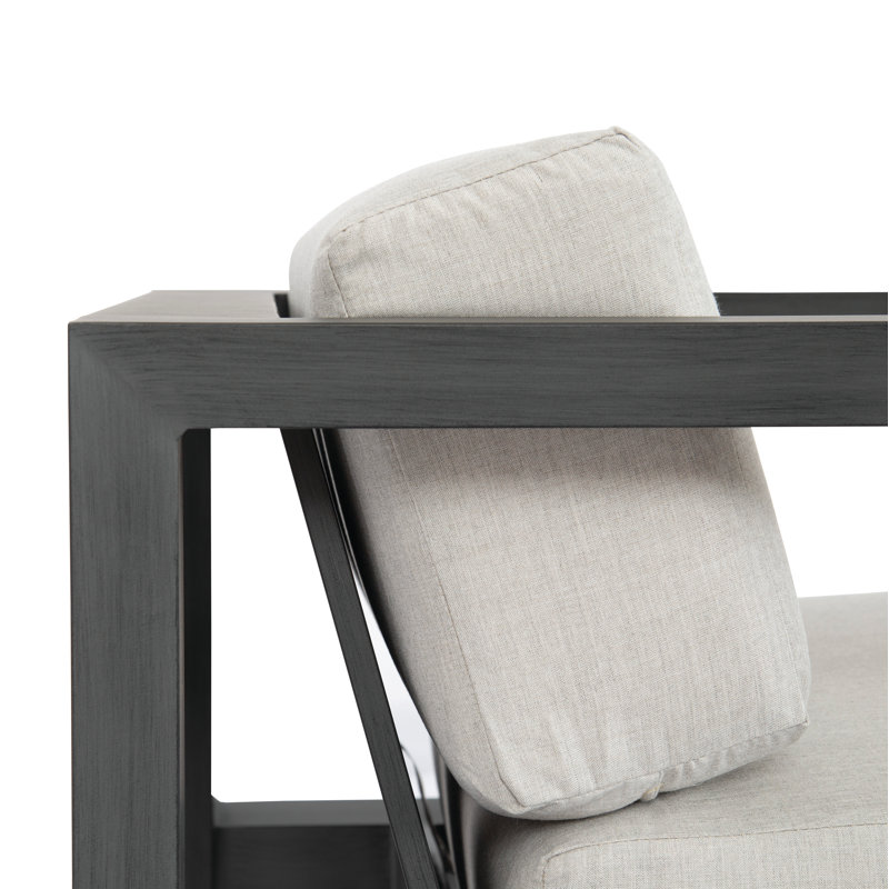 Redondo Outdoor Lounge Chair, Cast Silver Sunbrella®
