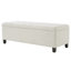 Banc de rangement avec repose-pieds, banc d'entrée, banc de bout de lit, repose-pieds pour chambre à coucher, beige, 300 lb