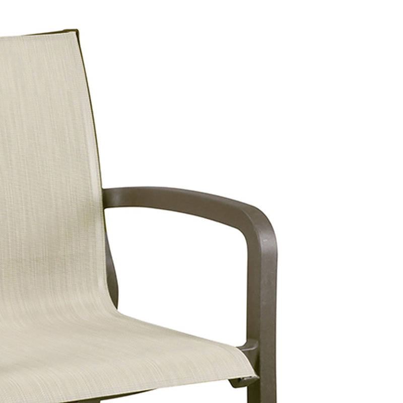 Fauteuil empilable Grosfillex Sunset, Fusion bronze / beige