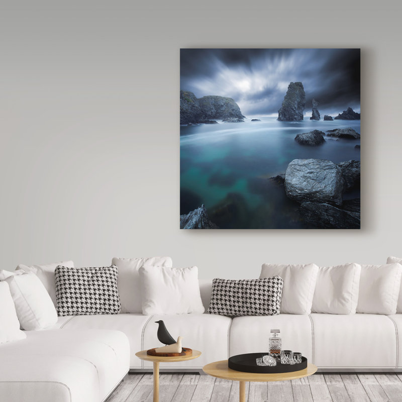 Toros «Turquoise», reproduction de photo sur toile tendue, H 14 po x l 14 po x P 2 po