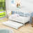 Wooden House Bed With Safety Guardrails And Twin Trundle-1324282053-1324282055
