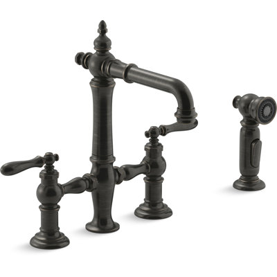 Artifacts® Bridge Faucet with Side Spray