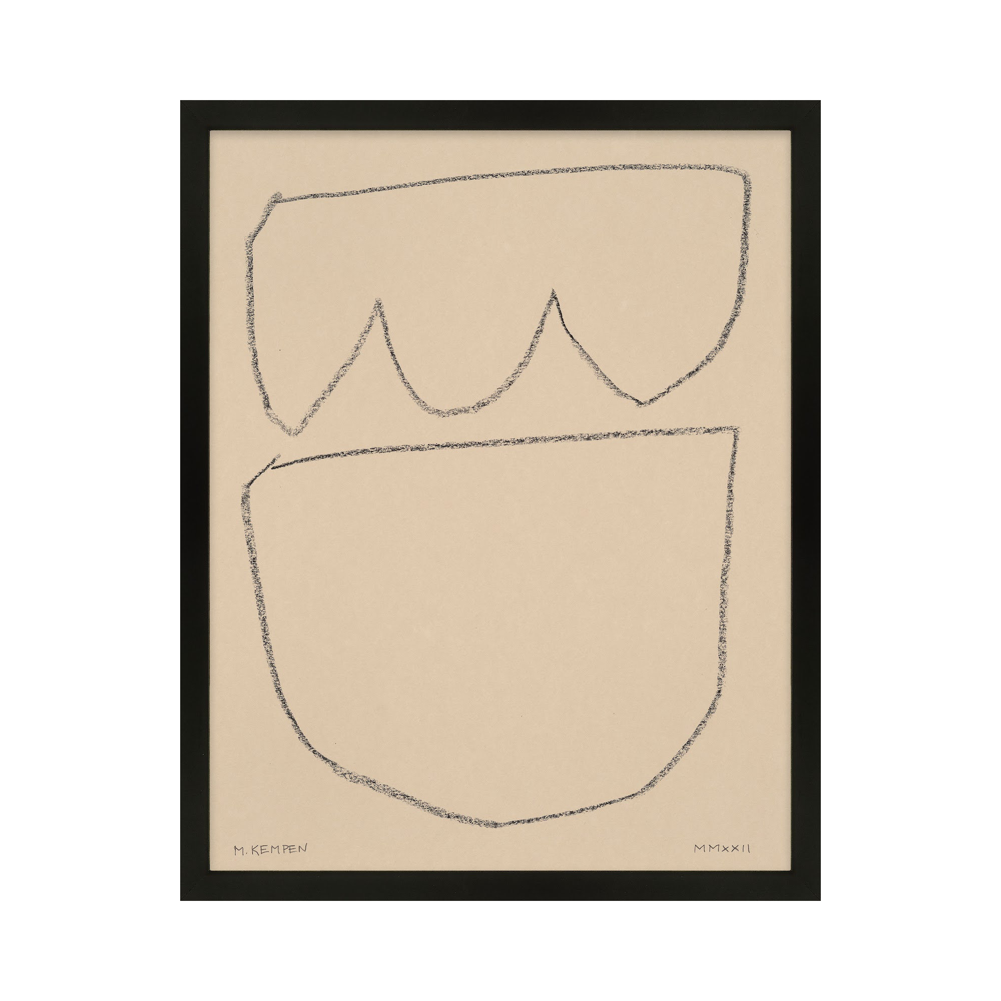 Outlines 8 by Michael Kempen, Black Framed, 30" W x 38" H